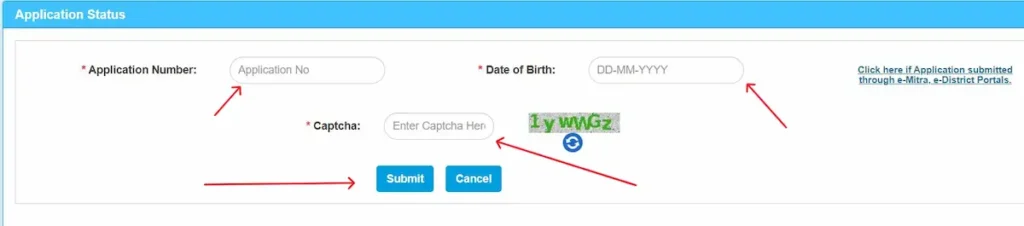 enter details and click Submit
