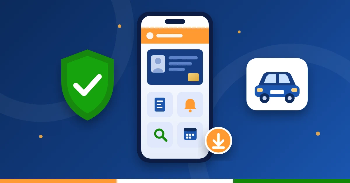Sarathi Parivahan app on mobile for driving licence services